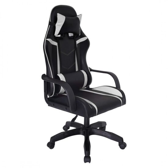 Gaming chair ''VORTEX'' black, white eco-leather